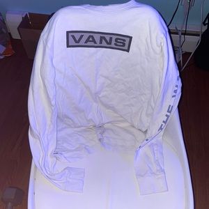 White, long sleeved vans shirt